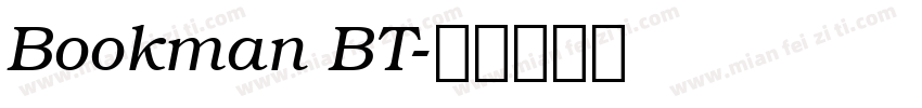 Bookman BT字体转换